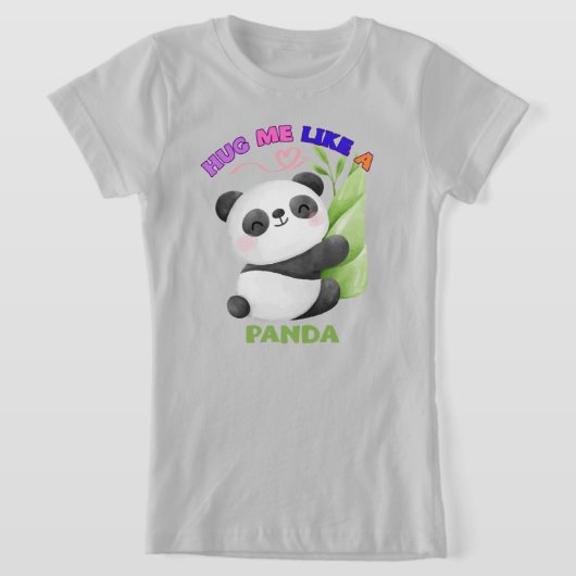 Kinderen T-shirt - Knuffel me als een panda 🐼 (Laagn)