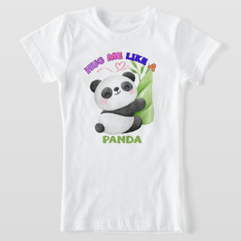 Kinderen T-shirt - Knuffel me als een panda 🐼