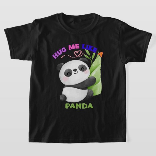 Kinderen T-shirt - Knuffel me als een panda 🐼 (Laagn)