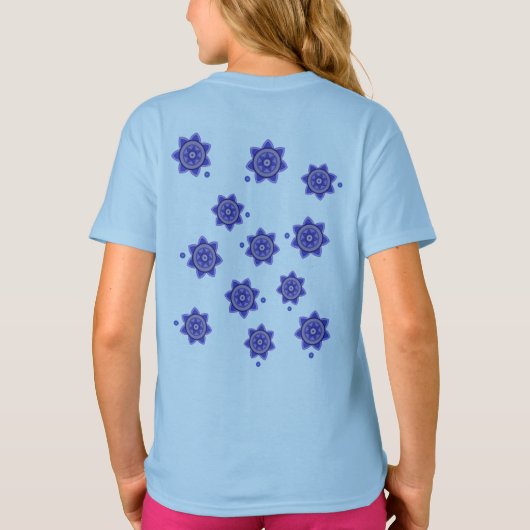 kinderen T-shirt met creatieve bloemen (Achterkant)
