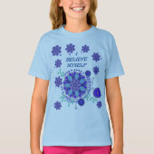 kinderen T-shirt met creatieve bloemen (Voorkant)