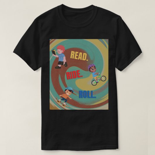 Kinderen T-shirt met kleurrijk design. (Design voorkant)