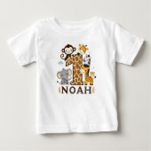 Kinderen T-shirt met Oerwoud Dieren Print (Voorkant)