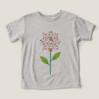Kinderen T-shirt met patroonbloem - Whimsical Wa
