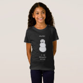 Kinderen T-shirt met pompoen sneeuwpop (Voorkant volledig)