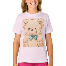 kinderen t-shirt met teddy ontwerp