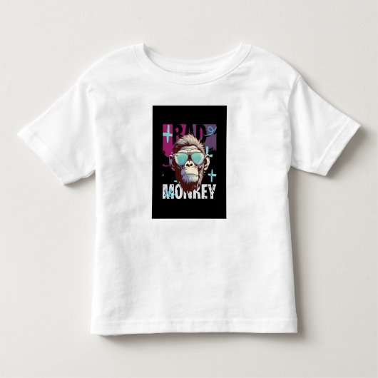 Kinderen T-shirt - Monkey Design T-shirt (Voorkant)