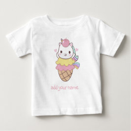 KINDEREN T-SHIRT: UNICORN + ICE-CREAM CONE