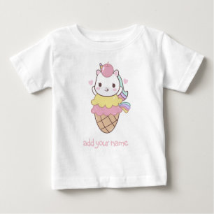 KINDEREN T-SHIRT: UNICORN + ICE-CREAM CONE