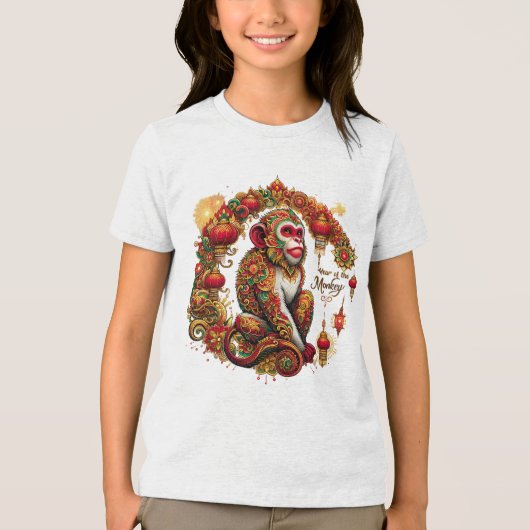 Kinderen T-shirt voor Year of the Monkey (Voorkant)