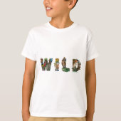 Kinderen T-Shirt (White) aan de buitenschool (Voorkant)