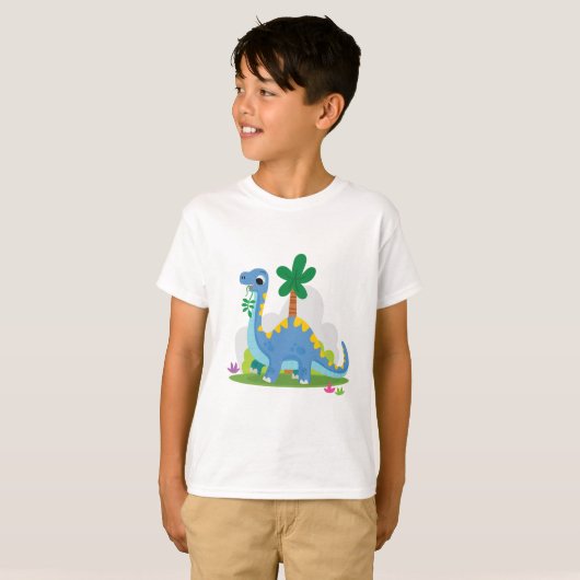 KINDEREN T - SHIRTS HAPPY DINO (Voorkant volledig)
