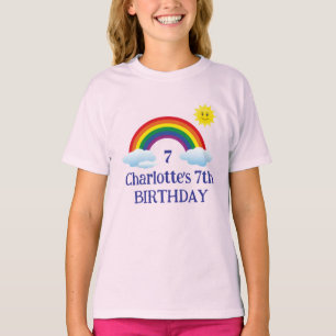 Kinderen T-shirts Regenboog Zonneschijn Verjaardag