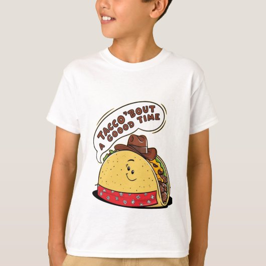 Kinderen Taco Cowboy Fun T-shirt (Voorkant)