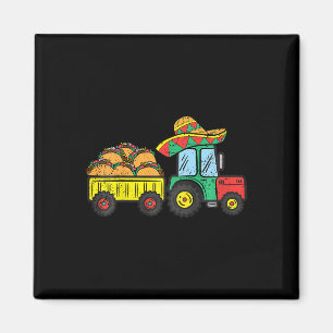 Kinderen Taco Tractor Cinco De Mayo Mexicaans Eetf Magneet