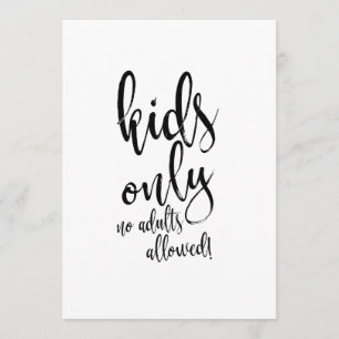 Kinderen Tafel Calligrafie Betaalbaar Huwelijksbor Kaart
