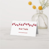 Kinderen Tafel Kerstkaarten Plaats Plaatskaartje (Voorkant)