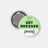 Kinderen takenlijst Herinneringsmagneet aangekleed Magneet (Voorkant / Achterkant)