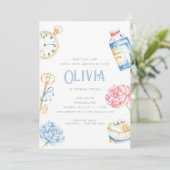 Kinderen Tea Party Wonderland Birthday Kaart (Staand voorkant)