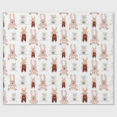 Kinderen Teddy Bear Cat Speelgoed Pattern Wrapping Cadeaupapier (Vlak)