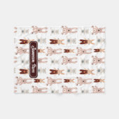 Kinderen Teddybeer Kat Panda Bunny Speelgoed Patro Fleece Deken (Voorkant (Horizontaal))