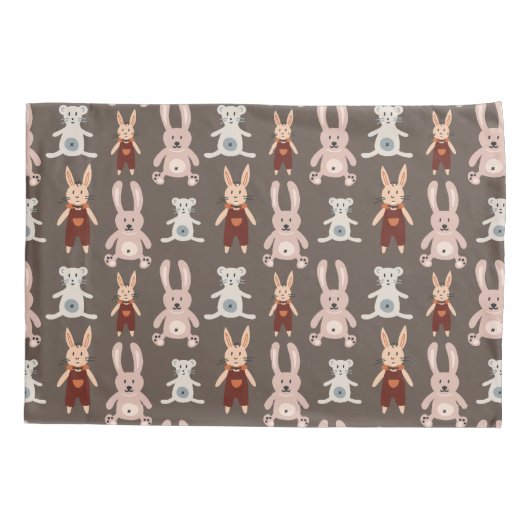 Kinderen Teddybeer Kat Panda Bunny Speelgoed Patro Kussensloop (Achterkant)