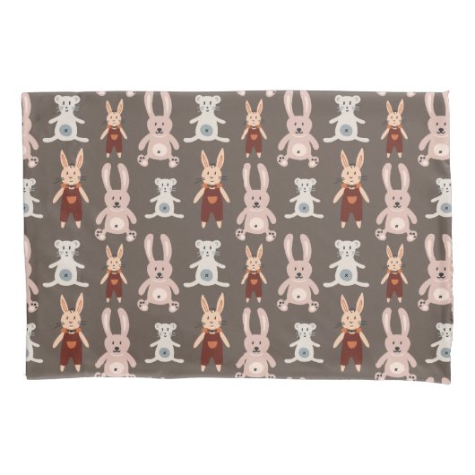 Kinderen Teddybeer Kat Panda Bunny Speelgoed Patro Kussensloop (Voorkant)