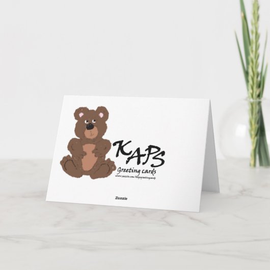 Kinderen Teddybeer worden beter Kaart (Achterkant)