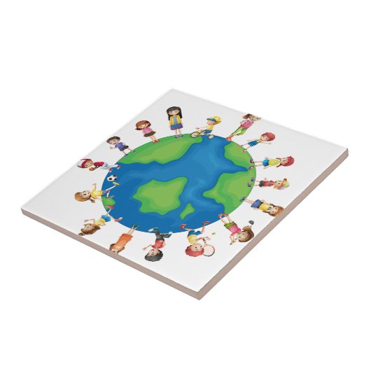 Kinderen Tegeltje (Zijkant)