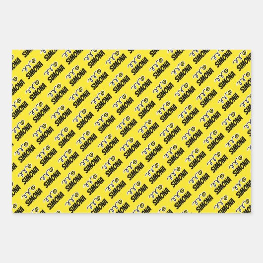 Kinderen tennis kerst aangepaste kleuren feestdag inpakpapier vel (Voorkant 3)