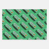 Kinderen tennis kerst aangepaste kleuren feestdag inpakpapier vel (Voorkant)