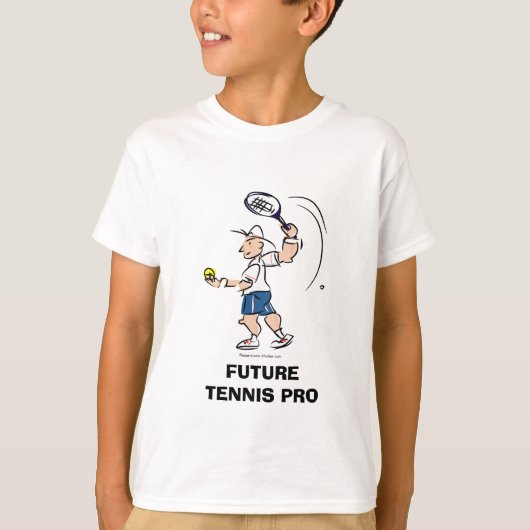 Kinderen tennis T-shirt ontwerp | Toekomstig tenni (Voorkant)