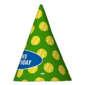 Kinderen tennisbal sport thema Verjaardagsfeest pe Feesthoedjes (Rechts)