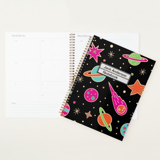 Kinderen Terug naar het Rocket Patroon van de Ruim Planner (Display)
