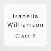 Kinderen Terug naar School Naam Klas Aangepaste Un Labels (Design 2)