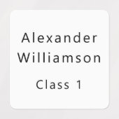 Kinderen Terug naar School Naam Klas Aangepaste Un Labels (Design 1)