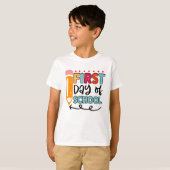 Kinderen terug naar school shirt met leuke potlood (Voorkant volledig)