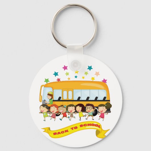 Kinderen terug naar school Sleutelhanger (Voorkant)