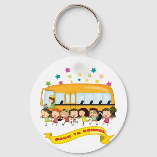 Kinderen terug naar school Sleutelhanger (Achterkant)