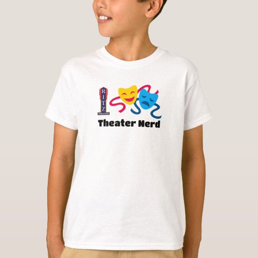 Kinderen Theater Nerd T-shirt (Voorkant)