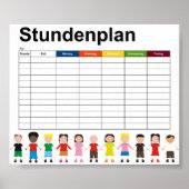 Kinderen / Tijdschema Poster (Voorkant)