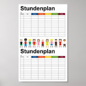 Kinderen / Tijdschema Poster (Voorkant)