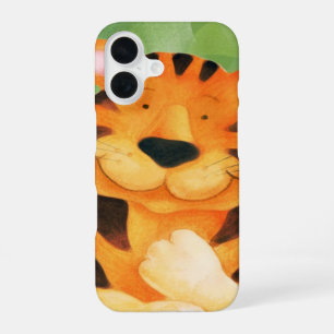 Kinderen tijger kunst iphone hoesje iPhone 16 hoesje