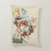  kinderen Toddlers die met brandweerwagens spelen Accent Kussen (Achterkant (Verticaal))