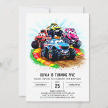 Kinderen Track Monster Truck Verjaardag