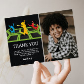 Kinderen Trampoline Verjaardag Foto Bedankt