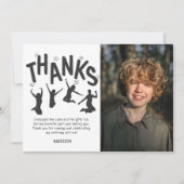 Kinderen Trampoline Verjaardagsfeestje Bedankt (Voorkant)