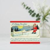  kinderen trekken resoluties over een gelukkig nie briefkaart (Staand voorkant)