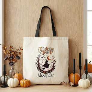 Kinderen Trick Or Treat Boze Heks Halve Maan Tote Bag