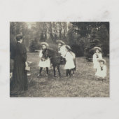 Kinderen Tsaar & Tsarina van Rusland met pony - OT Briefkaart (Voorkant)